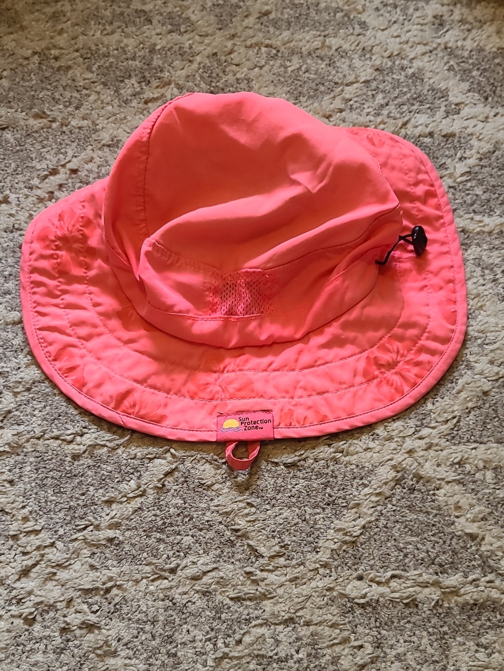 10 for $25 - Sun Protection Zone Girls 50+ UPF Pink Sun Hat with Chin Strap